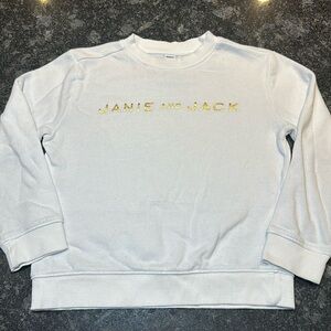 Janie and Jack Girls Spell Out Pullover Sweatshirt Size 6